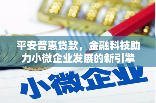 金湖平安普惠贷款，金融科技助力小微企业发展的新引擎