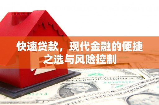 凤山快速贷款，现代金融的便捷之选与风险控制