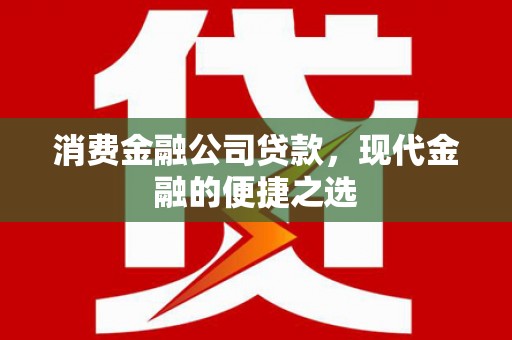 思南消费金融公司贷款，现代金融的便捷之选