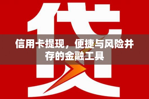 陇川信用卡提现，便捷与风险并存的金融工具