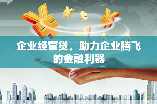 贾汪企业经营贷，助力企业腾飞的金融利器