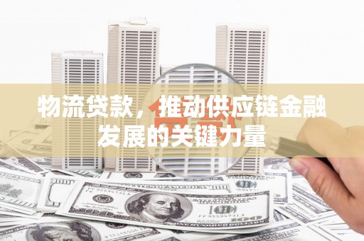 徐闻物流贷款，推动供应链金融发展的关键力量