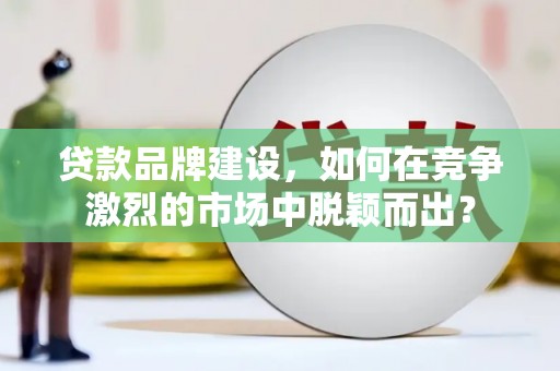 安仁贷款品牌建设，如何在竞争激烈的市场中脱颖而出？