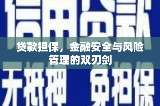 柏乡贷款担保，金融安全与风险管理的双刃剑