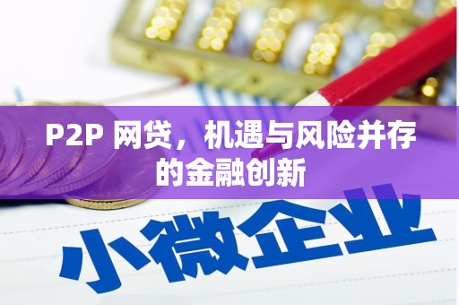 硚口P2P 网贷，机遇与风险并存的金融创新