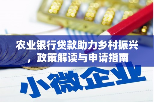 芦竹农业银行贷款助力乡村振兴，政策解读与申请指南