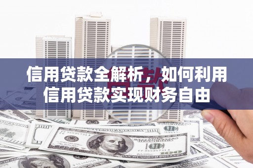 金山信用贷款全解析，如何利用信用贷款实现财务自由